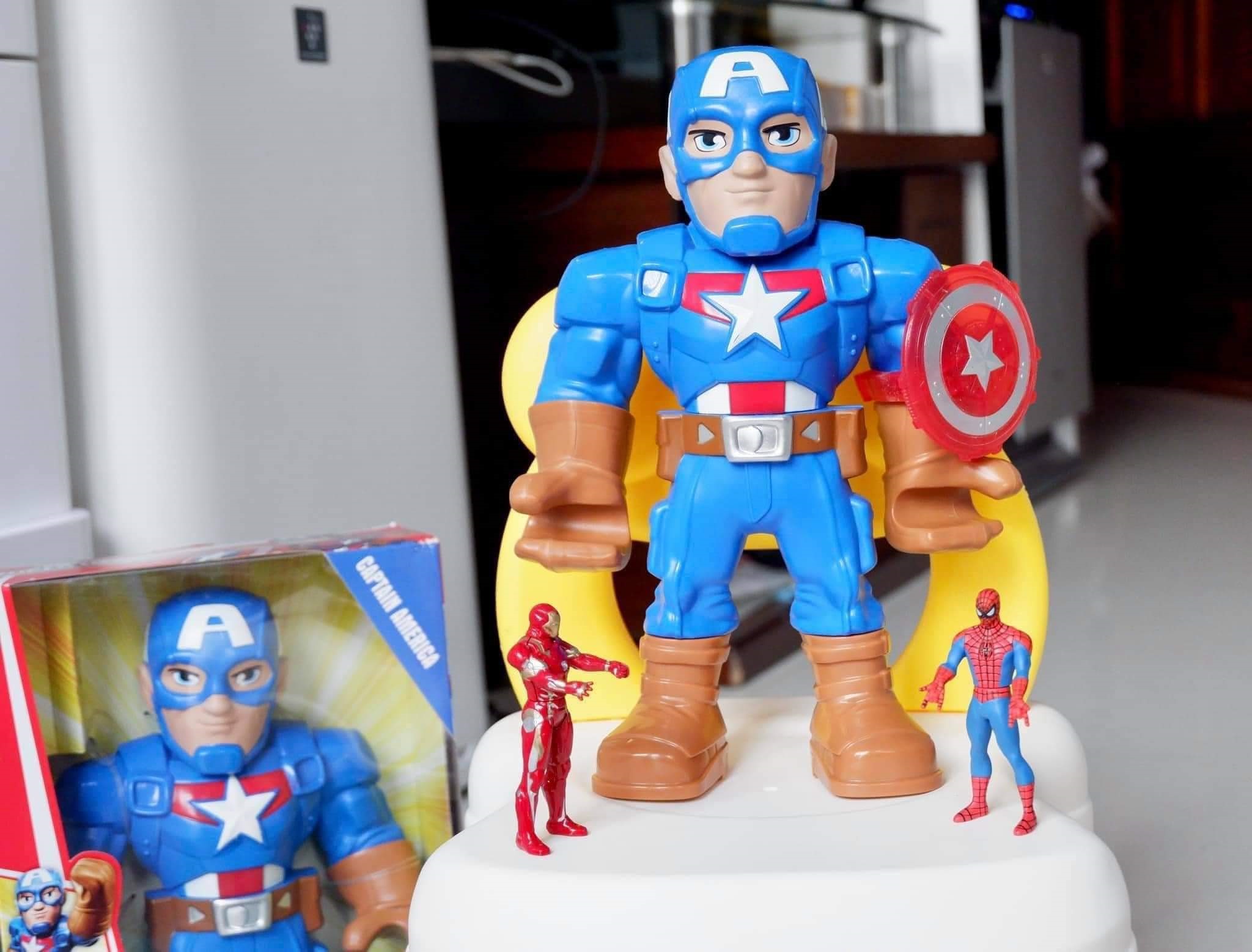 Bộ đồ chơi mô hình khiên chiến đấu Mech Strike Captain America Marvel   tiNiStorecom